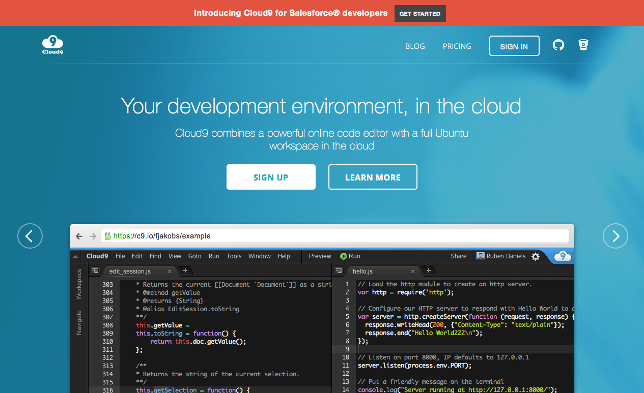 簡単にプログラミング環境が構築できる「Cloud9」の始め方(中篇)の写真